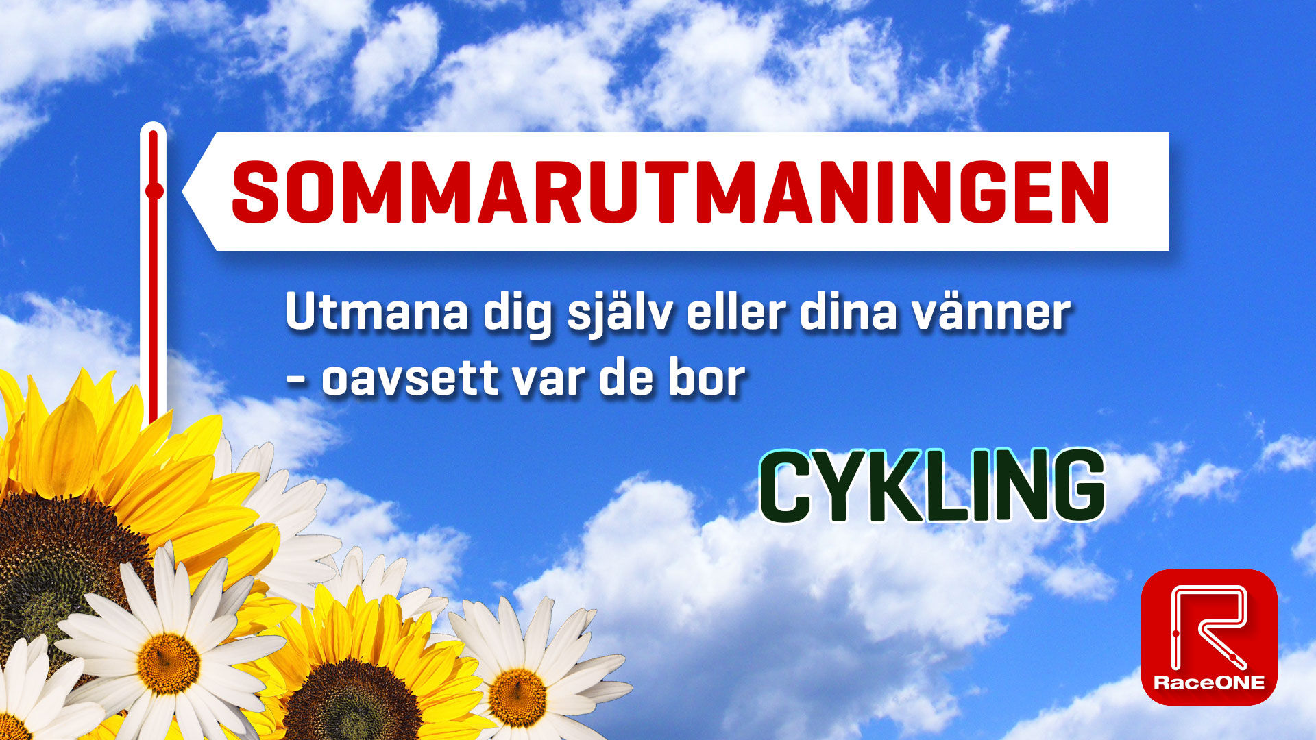RaceONE Sommarutmaning - Cykling - 2km - Augusti 2020