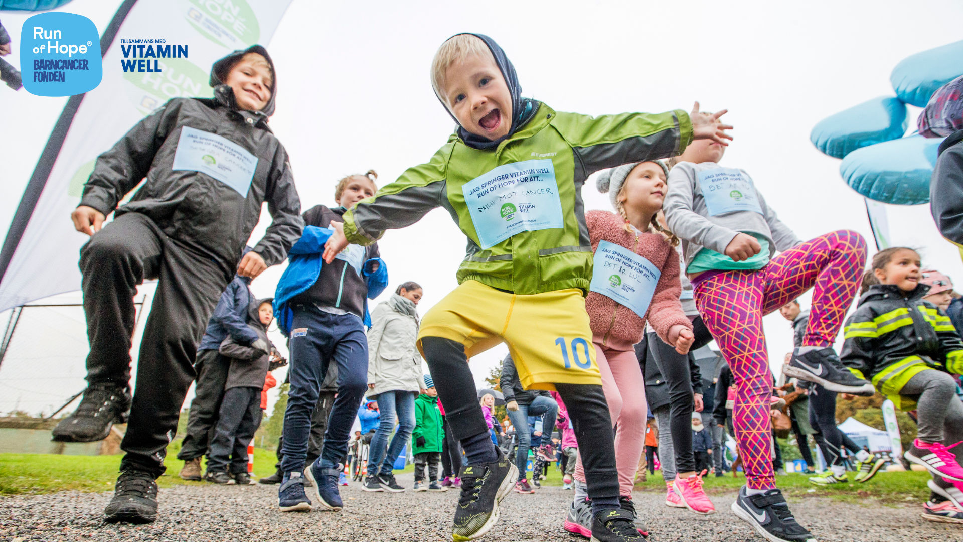 Barncancerfondens virtuella Run of Hope tillsammans med Vitamin Well 5km