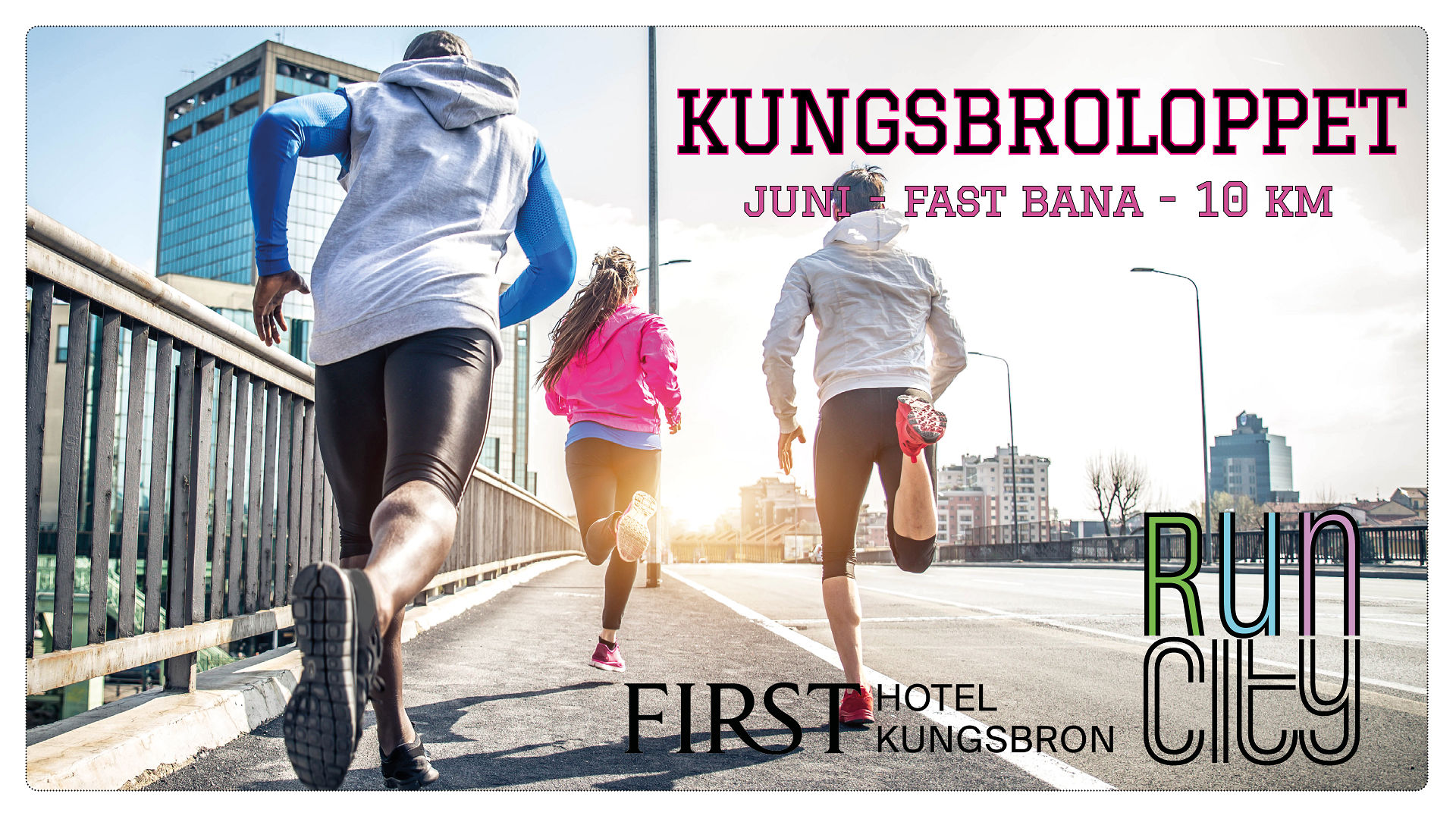 Kungsbroloppet 10 km - fast bana Kungsholmen - JUNI